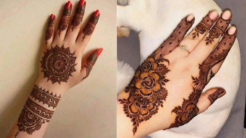 Piche ka Mehndi Design Simple