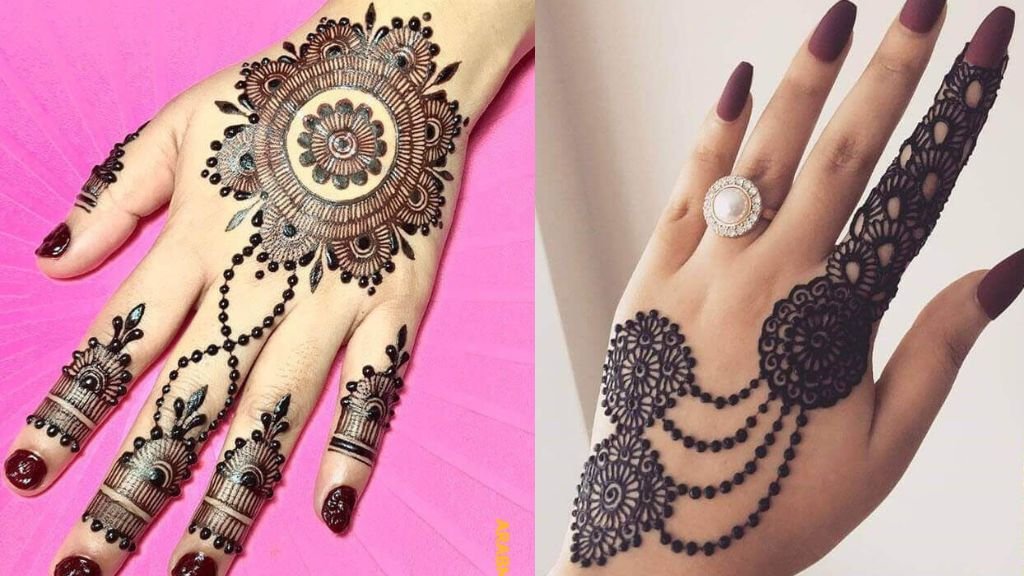 Piche ka Mehndi Design Simple