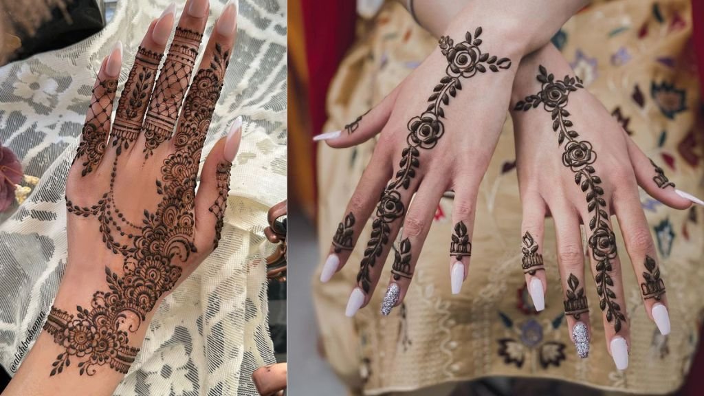 Piche ka Mehndi Design Simple