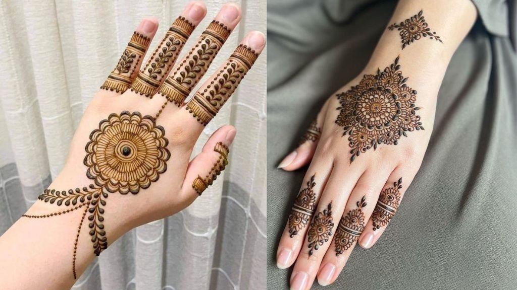 Beautiful Centre Mehndi Design