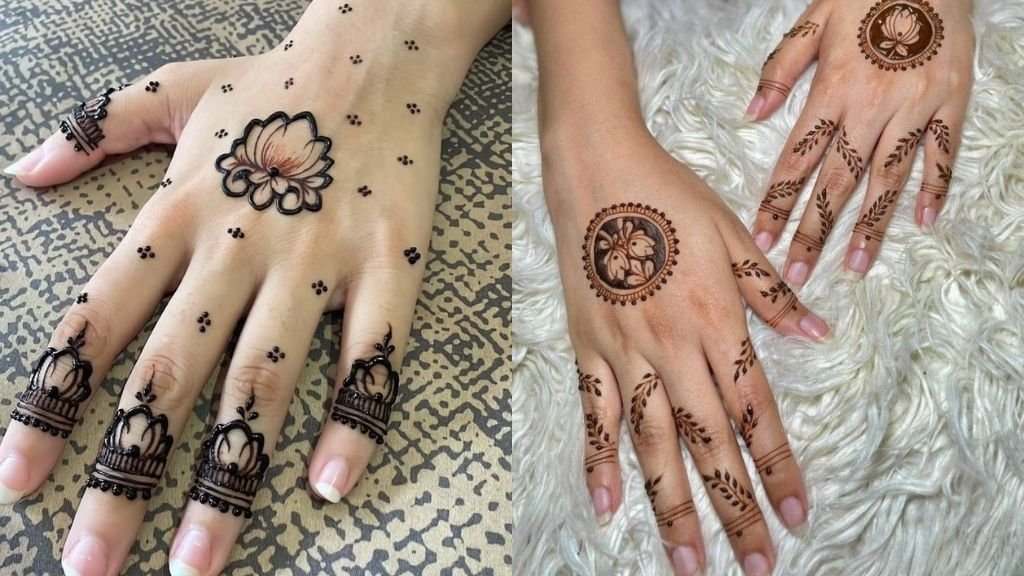 Phool Wali Mehandi Design