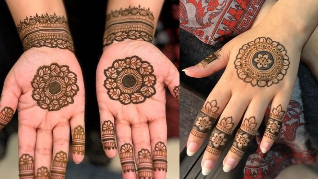 Phool Wali Mehandi Design