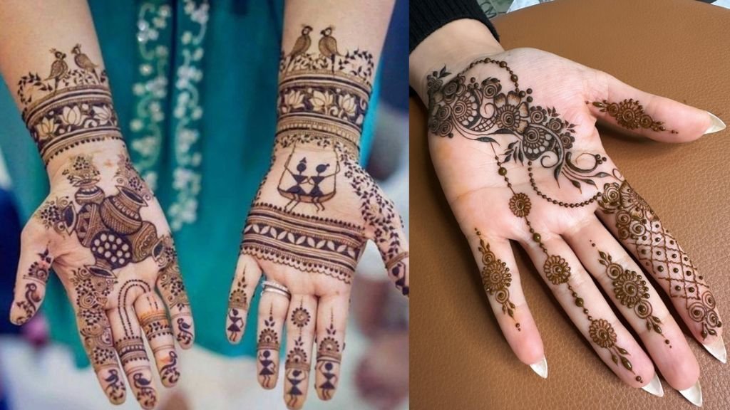 Simple Mehndi Design Front Hand