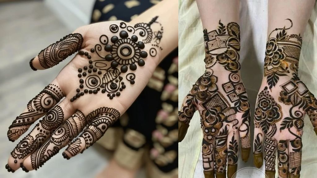 Simple Mehndi Design Front Hand