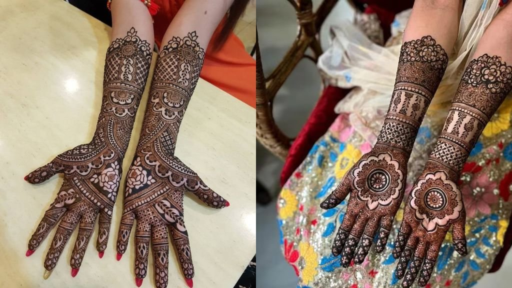 Simple Mehndi Design Front Hand