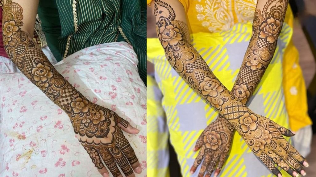 Back Full Hand Bridal Mehndi Design