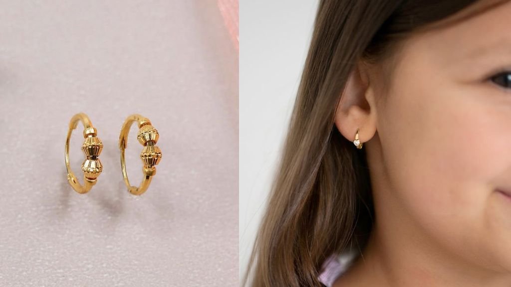 Gold Kid's Earring Designs