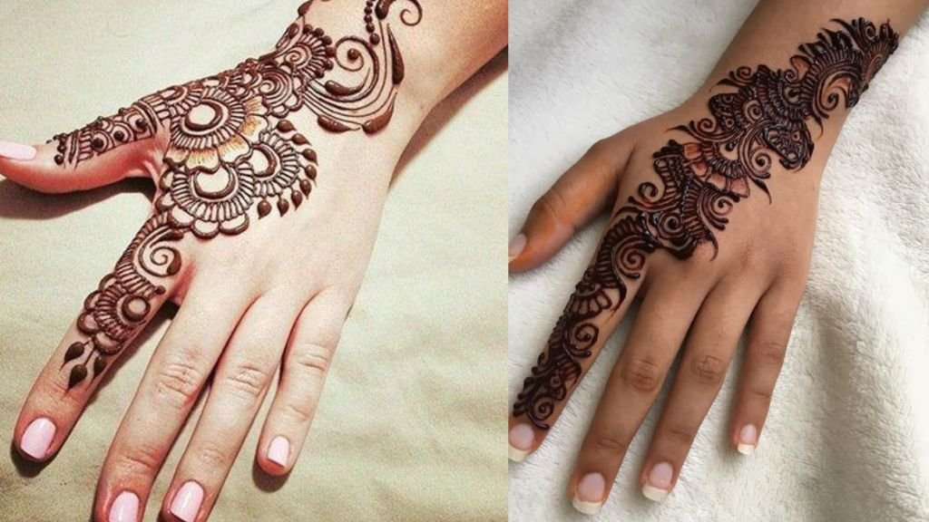 Ulte Hath ki Mehndi Design Simple