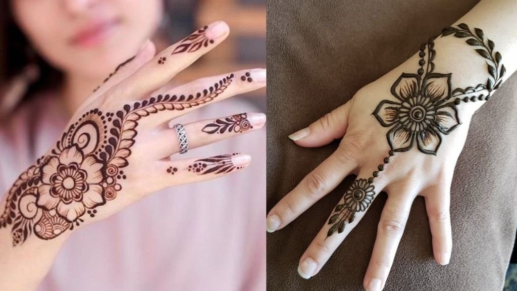 Ulte Hath ki Mehndi Design Simple