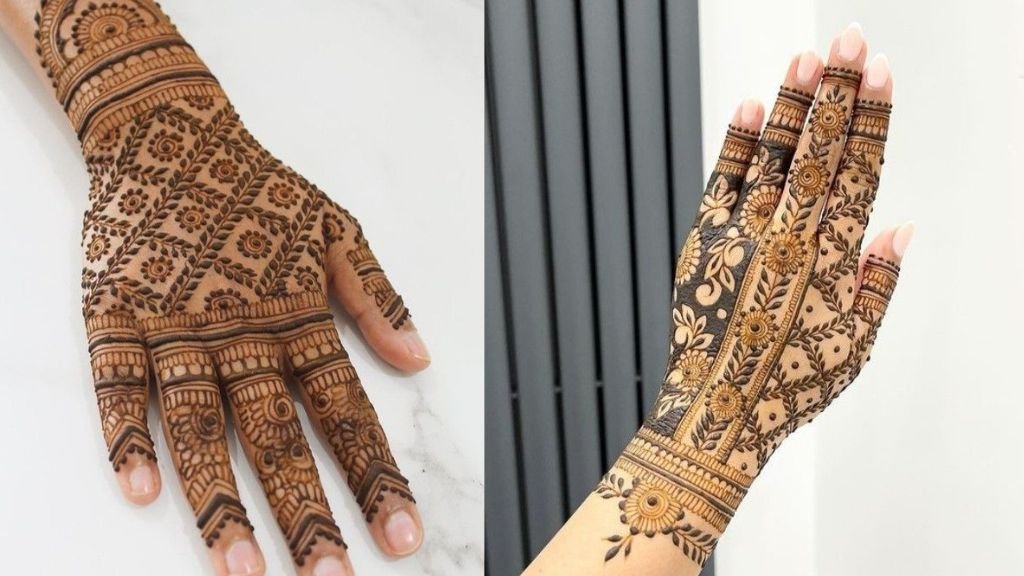 Ulte Hath ki Mehndi Design Simple