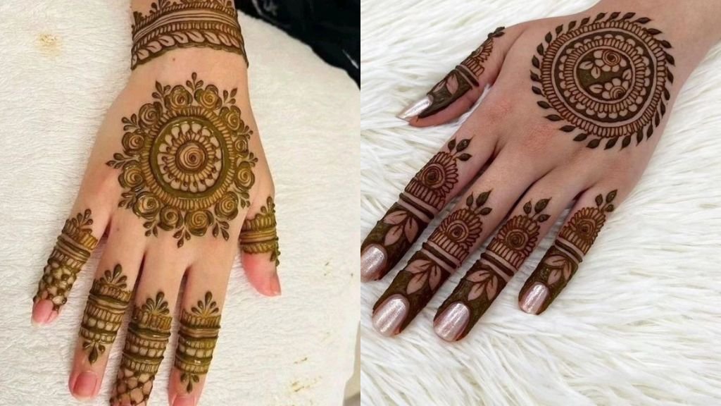 Ulte Hath ki Mehndi Design Simple