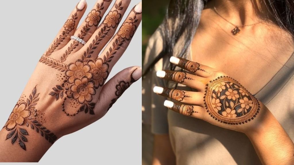 Ulte Hath ki Mehndi Design Simple