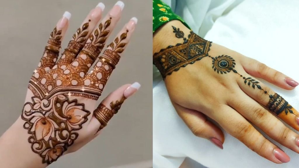 Ulte Hath ki Mehndi Design Simple