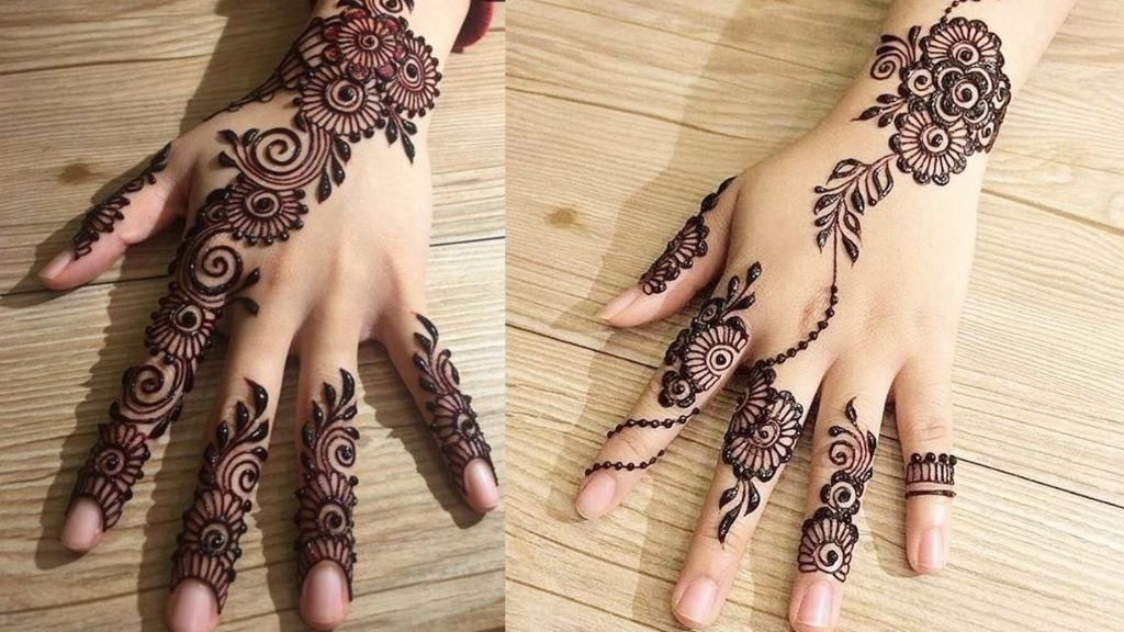 Simple Back Hand Mehndi Design