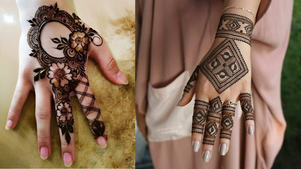 Short Mehndi Design Back Hand