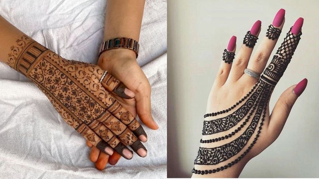 Short Mehndi Design Back Hand