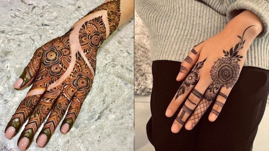 Short Mehndi Design Back Hand