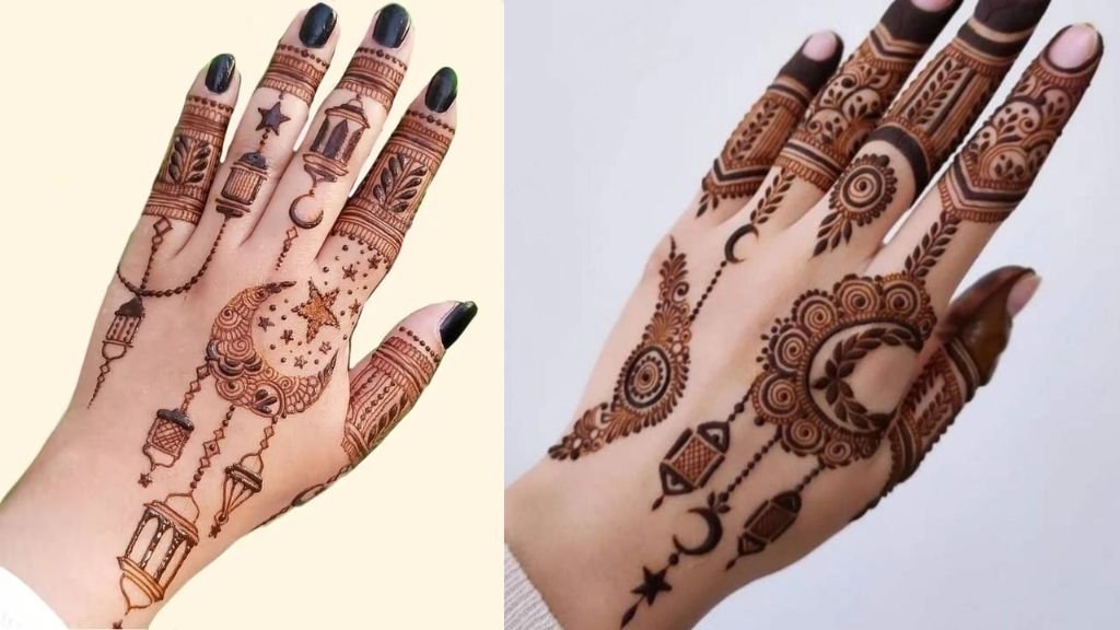Chand Mehndi Design for Eid