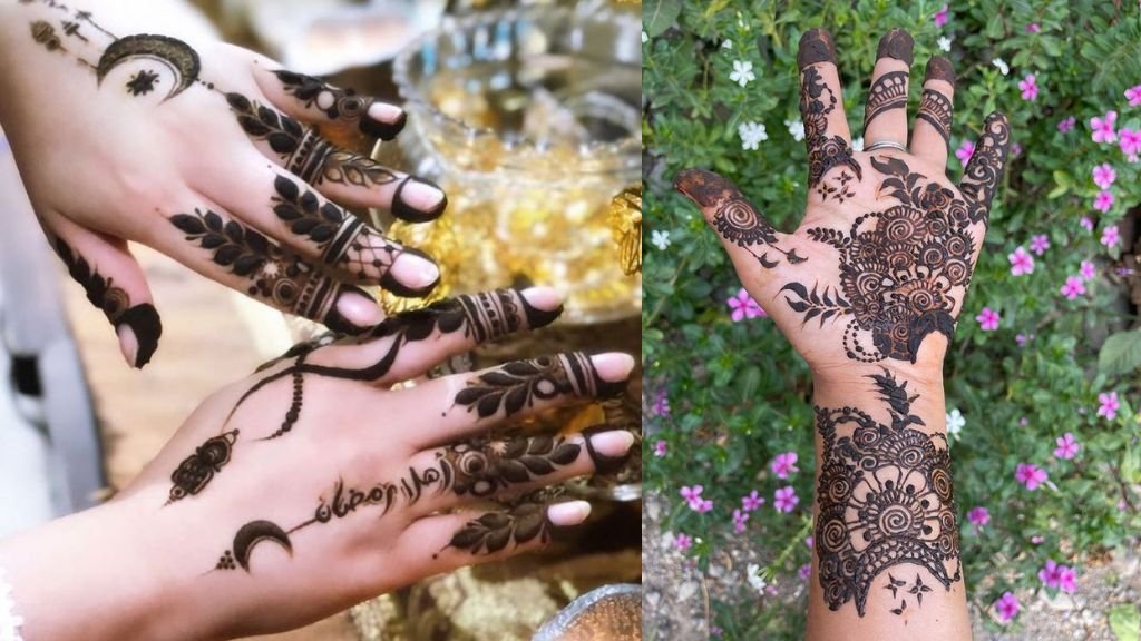 Chand Mehndi Design for Eid
