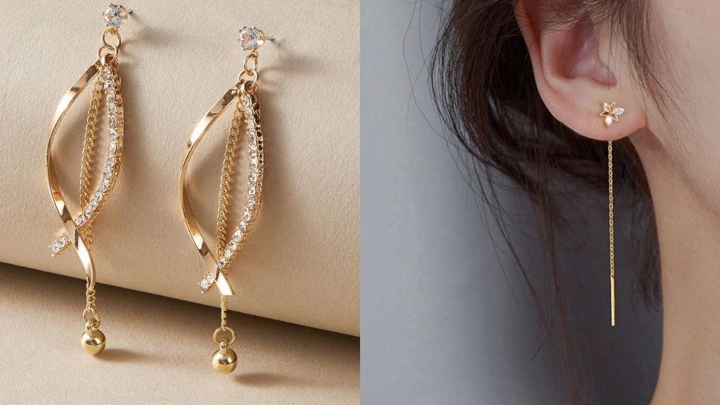 Gold Earrings for Girls