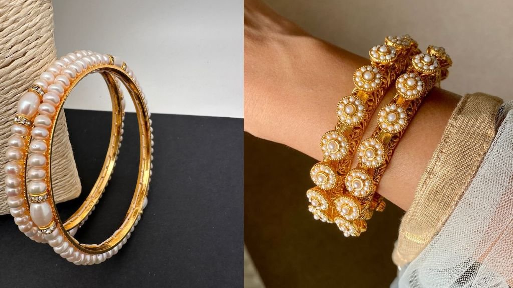 Golden Stone Bangles