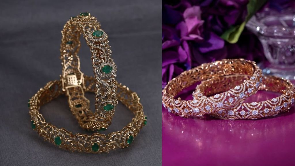 Golden Stone Bangles