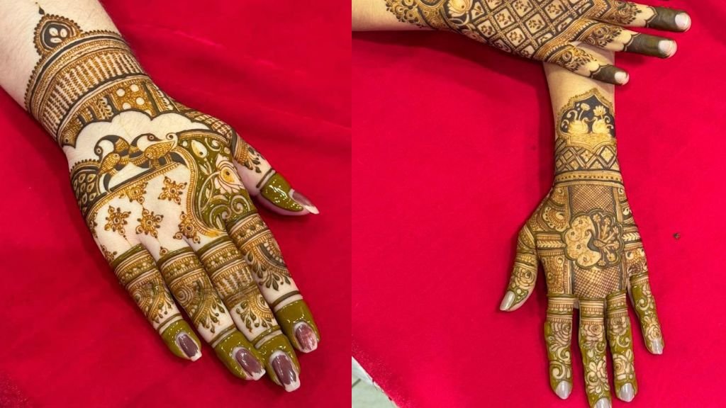 Back Full Hand Bridal Mehndi Design