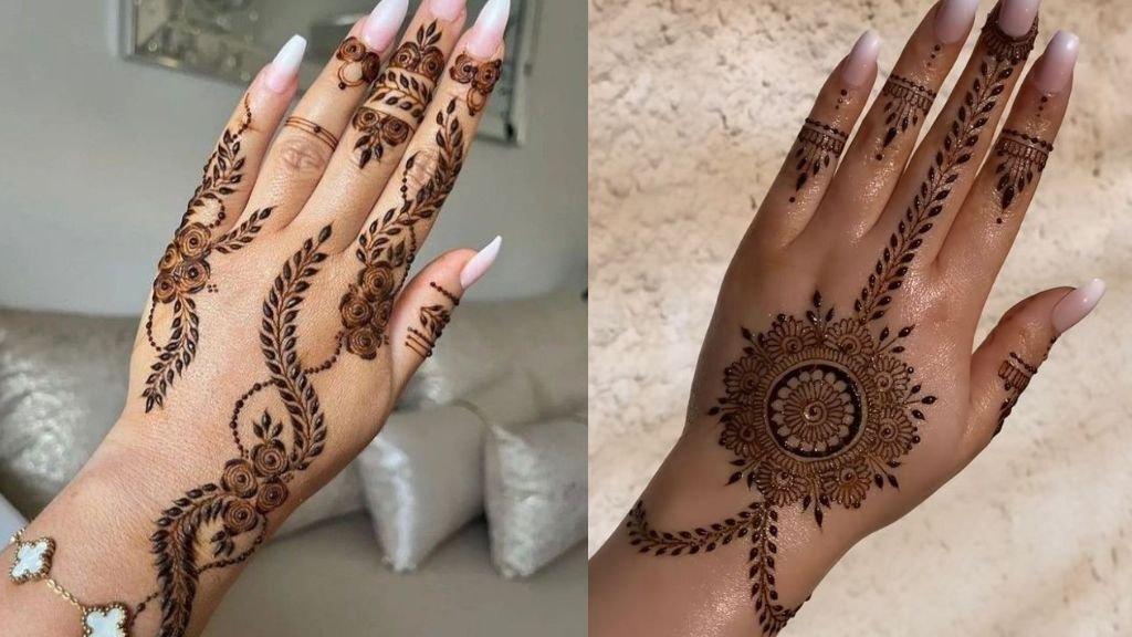 Simple Mehndi Design Back Hand