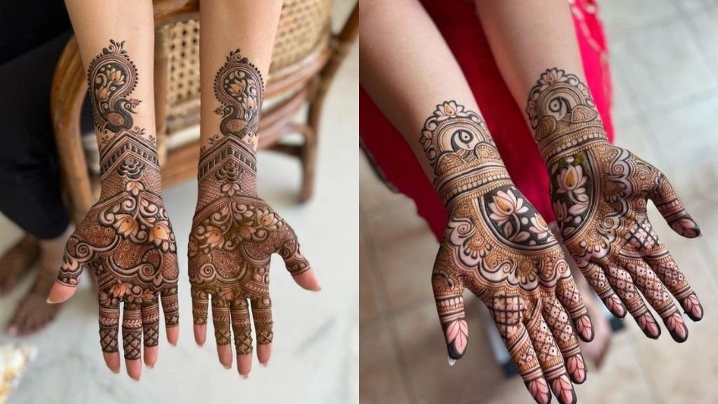 Simple Mehndi Designs for Hands Full