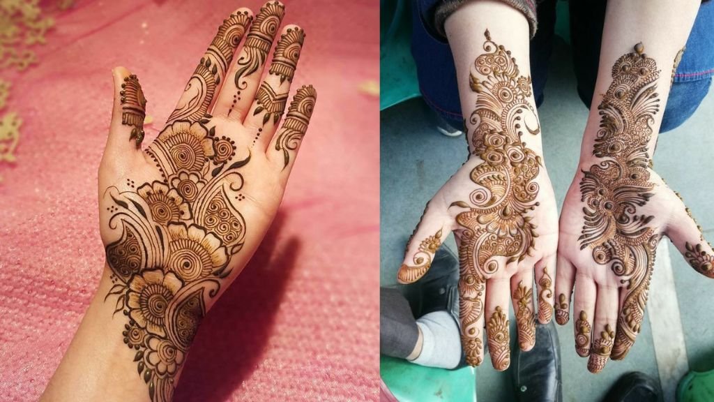 Arabic Mehndi Design Simple Front Hand