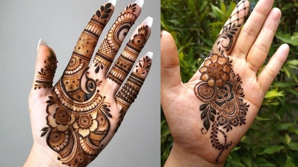 Arabic Mehndi Design Simple Front Hand