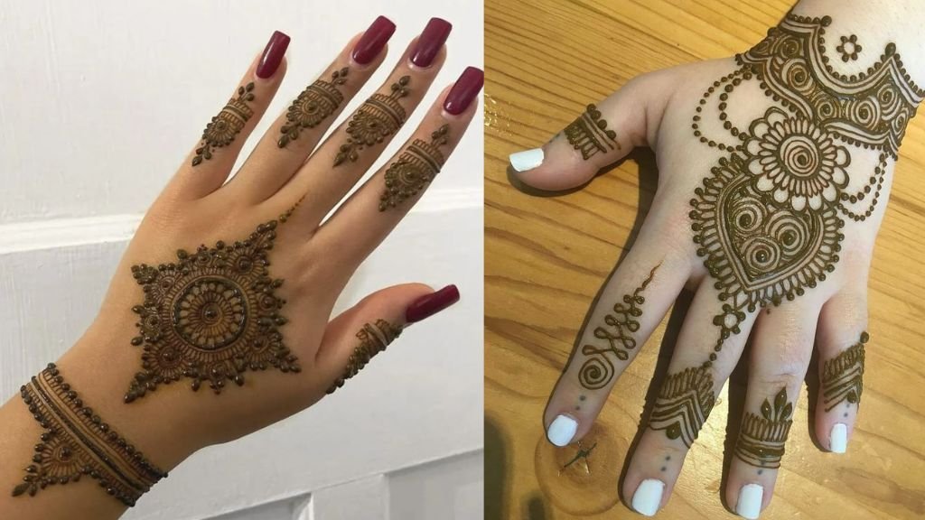 Hath Phool wali Mehndi Design